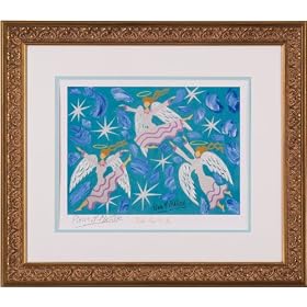 Green Frog Art Faith, Hope and Joy Signed Open Edition Framed Print By Pierre H. Matisse by Green Frog Art