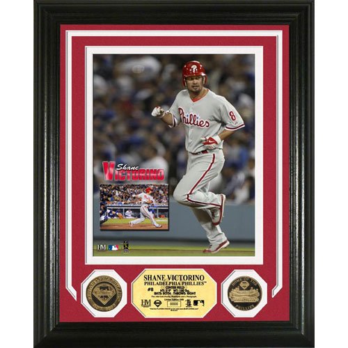 Highland Mint Philadelphia Phillies Shane Victorino 24Kt Gold Coin Photo Mint