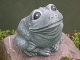 Eigenschaften Tiefes Kunsthandwerk GbR  / Tierfigur Steinfigur Kröte Warzenkröte schiefergrau