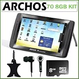 Archos 70 – 8 GB Internet Tablet (Black) + Accessory Kit