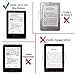 Kindle Case - Exact Amazon Kindle 7th Gen Case [PRO Series] - Premium PU Leather Folio Case for Amazon Kindle 7th Generation E-Reader (2014) Black