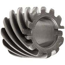 Boston Gear H2410R Plain Helical Gear, 45 Degree Helix, 14.5 Degree Pressure Angle, 0.250 Bore, 24 Pitch, 10 Teeth, Steel, RH