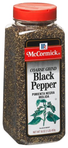 McCormick Pepper, Black Coarse Ground, 16-Ounce