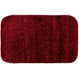 Garland Rug Traditional Plush Washable Nylon Rug, 24-Inch by 40-Inch, Chili Pepper Red