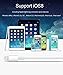 Bestfy(TM)3 Pack 3FT 6FT 10FT 3IN1 Lightmax-series Extended Extra Long and Extremely Durable 8Pin to USB Power Cable Cord Wire with Authentication Chip Ensures Fastest Charging and Syncing Speed for iPhone 6 iPhone 6 Plus iPhone 5 5c 5s iPad 4 Mini Air iPod Nano 7 iPod Touch 5, Compatible with the Latest iOS. No Annoying Error Message, Enjoy Lifetime Worry-free Guarantee(White)
