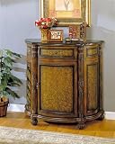 Marble Top Bombe Chest in Rich Tabacco Finish By Coaster Furniture