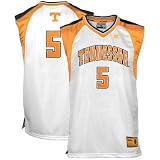 Tennessee Volunteers #5 White Courtside Basketball Jersey