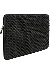 Laptop Sleeve, Evecase 17 - 17.3 inch Diamond Foam Splash & Shock Resistant Neoprene Universal Sleeve Case Bag for Chromebook Ultrabook Laptop Notebook Computer - Black