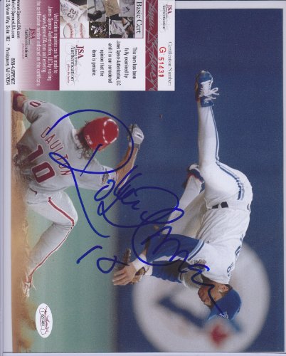 Roberto Alomar Toronto Blue Jays Signed Autographed Photo Jsa Coa Matching Numbers