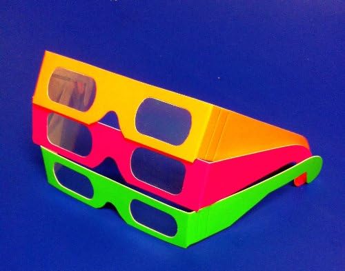 Holographic Diffraction Grating Glasses - 3 Pack