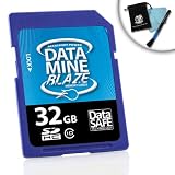 Buy Blazing High-Speed Class 10 DataMINE 32GB SDHC Flash Memory Card for Sony FujiFilm...