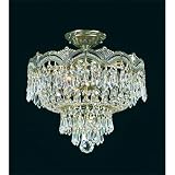 Crystorama Majestic 1483-HB-CL-S Round 3-LT 180w (15H x 14W)
