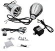 Lanzar OPTIMC90 Opti Drive 700 Watts Motorcycle/ATV/Snowmobile Mount 4CH Amplifier w/Dual handle-bar Mount Aluminium Diecast Weatherproof Speakers w/MP3/Ipod Input and USB Charger