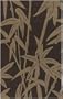 Surya Cabana Joe Outdoor Kaui 5-Feet by 8-Feet Hand Hooked Rug, brown bamboo