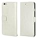 iPhone 6 Plus Case, LK [Kickstand Feature] iPhone 6 Plus 5.5inch Wallet PU Leather Case Flip Cover Case Built-in Card Slots & Stand + Free Screen Protector & Stylus Pen (White)