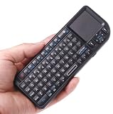 51SiIZNUEZL. SL160  Loftk Rii Portable 2.4GHz Mini Wireless Keyboard Handheld Rechargeable Keyboard Built in Touchpad for Laptops Notebooks Computer IPTV Car PC Wii PS3 HTPC Completely Compatible(Black)
