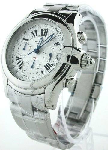 Charles Hubert Mens Round Silver Dial Steel Chronograph Watch Charles Hubert Mens Round Silver Dial Steel Chronograph Watch
