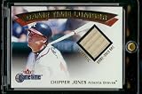 2001 Fleer Game Time Lumber Chipper Jones Game Used Bat Atlanta Braves Baseball Card - Mint Condition - Shipped In Protective Display Case!