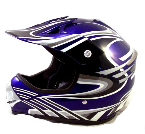 youth motocross atv or motorcycle helmet blue more detail click!