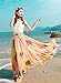 DREAGAL Full/Ankle Length Elastic Pleated Retro Maxi Chiffon Bohemian Long Skirt