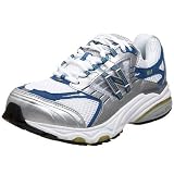 New Balance Women's WR1011 Motion Control Running Shoe,White/Blue,6 D