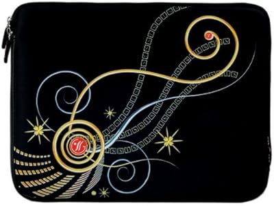 Black and Gold Abstract Netbook Notebook Carrying Case Sleeve for Laptop 8 to 10.1-Inch