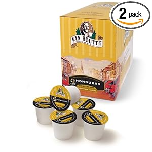 Van Houtte Cafe Honduras Medium Roast Extra Bold Coffee 24-Count K-Cups for Keurig Brewers (Pack of 2)