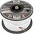 12AWG 2-Conductor Speaker Wire (100 Feet, White) by Mediabridge - 99.9% Oxygen Free Copper - UL Listed CL2 Rated for In-Wall Use (Part# SW-12X2-100-WH )