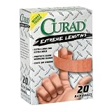 Curad Extreme Lengths Bandages, Extra Long, 20 Bandages, (Pack Of 12)