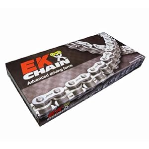 【クリックで詳細表示】EK(イーケー) QXリングシールチェーン 520SR-X2 シルバー 106L カシメジョイント： カー＆バイク用品