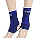 Black Blue Pinstripes White Hem Ankle Support Sport Protectors Pair