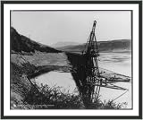 Historic Print (S): New bridge at the big cut, 114 miles above Portland on the O.R. & N. Railroad - built 19