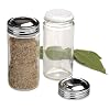 Set of 6, RSVP Glass Spice Jars - 3 oz. (89mL)