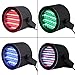 Exlight Stage Lights, 86 RGB LEDs Par Lights, Round Design, Sound Activated, for Bars, Parties, Concerts and Light Show Pack of 4 Color Black