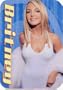 Britney Spears - In White Dress - Rectangle Sticker / Decal