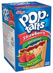 Pop-Tarts, (Not Frosted) Strawberry, 8-Count Tarts (Pack of 12)