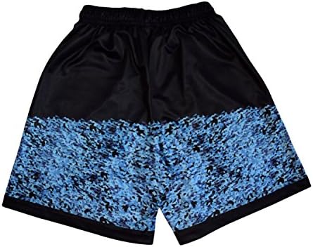 Lacrosse Threads Boys Triangles Lacrosse Shorts Large Blue/Black