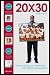 Gallery Solutions Black U-Channel Poster Frame, 20 by 30-Inch