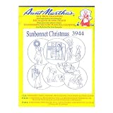 Aunt Marthas iron on transfers envelope for embroidery fabric painting quilting wearable art needlepoint & other crafts sunbonnet christmas 3944 - B001GIN548