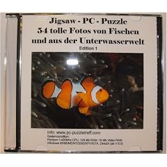 PC Puzzle mit 54 Fotos von Fischen und aus der Unterwasserwelt