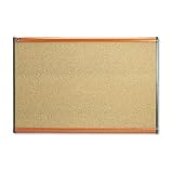 Quartet Prestige Colored Cork Bulletin Board, 3 x 2 Feet, Light Cherry Finish Frame, One Board per Order (B243LC)
