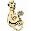 Marilyn The Monkey Waggles Pendant with Chain