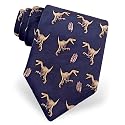 Velociraptor Tie by Wild Ties - Navy blue Silk