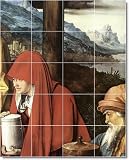 Albrecht Durer Religious Wall Tile Mural 27 | 17x21.25 using (20) 4.25x4.25 tiles