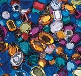 Faceted Gemstones, 1/2 Lb. (200/Bag)