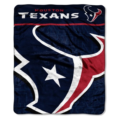 NFL Houston Texans 50-Inch-by-60-Inch Micro-Raschel Plush Throw 