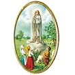 Car Visor Clip - Our Lady of Fatima - 1.75"x1.0" - Clip on