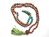 Yoga Mala- Meditation Malas Rudraksha Green Jade Prayer Japmala Necklace 108 Beads