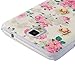 Mavis's Diary Bling Crystal Golden Butterfly Pink Flowers Hard Case for Samsung Galaxy Note3 Bundle with Clean Cloth, Screen Protector and Dust Plug - Pattern-1