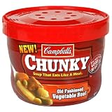 Review Campbell's  / Campbell Chunky Bowl of Vegetable Beef, 15.25-Ounce Microwavable Containers (Pack of 8)